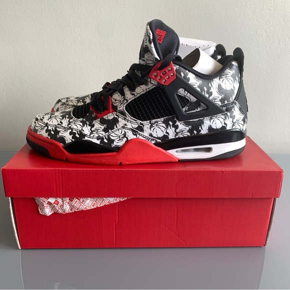 Air Jordan 4 Retro "Singles Day/Tattoo" sneakers NEW size 14 mens shoes - Picture 2 of 8